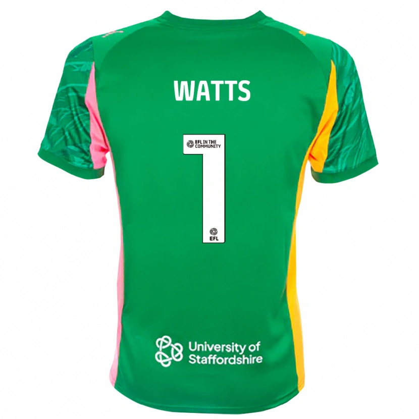 Danxen Mulher Connie Watts #1 Laranja Verde Rosa Camisola Guarda-Redes 2025/26 Camisa Brasil