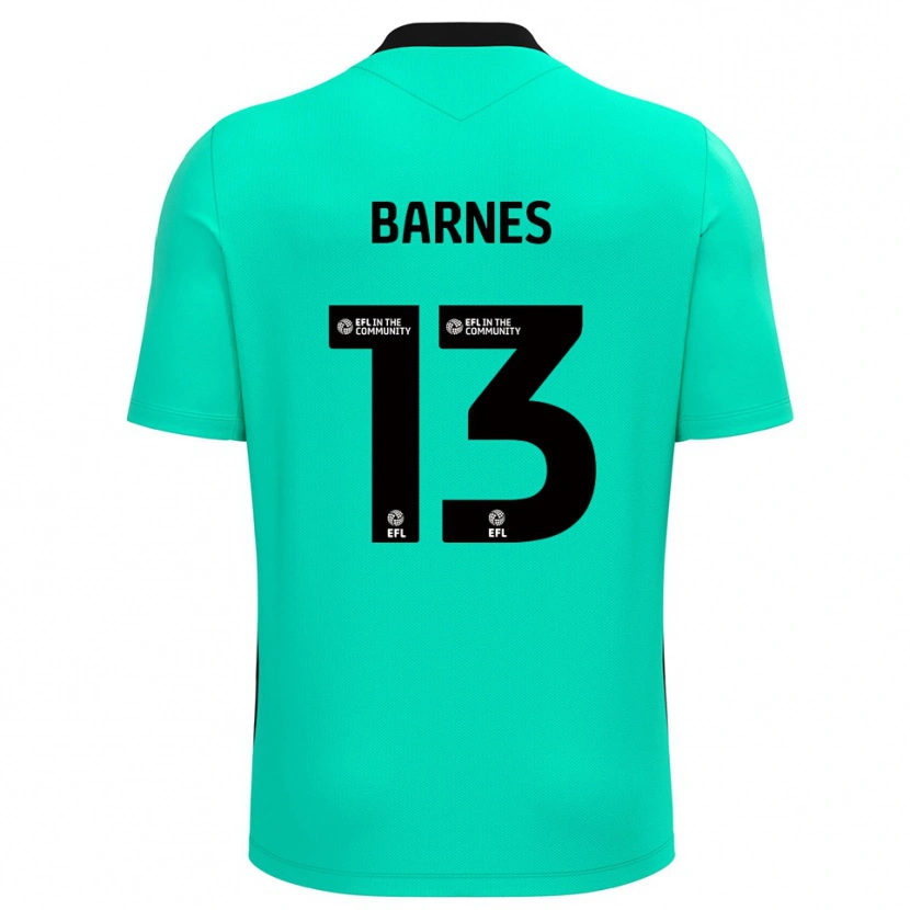 Danxen Mulher Callum Barnes #13 Turquesa Camisola Guarda-Redes 2025/26 Camisa Brasil