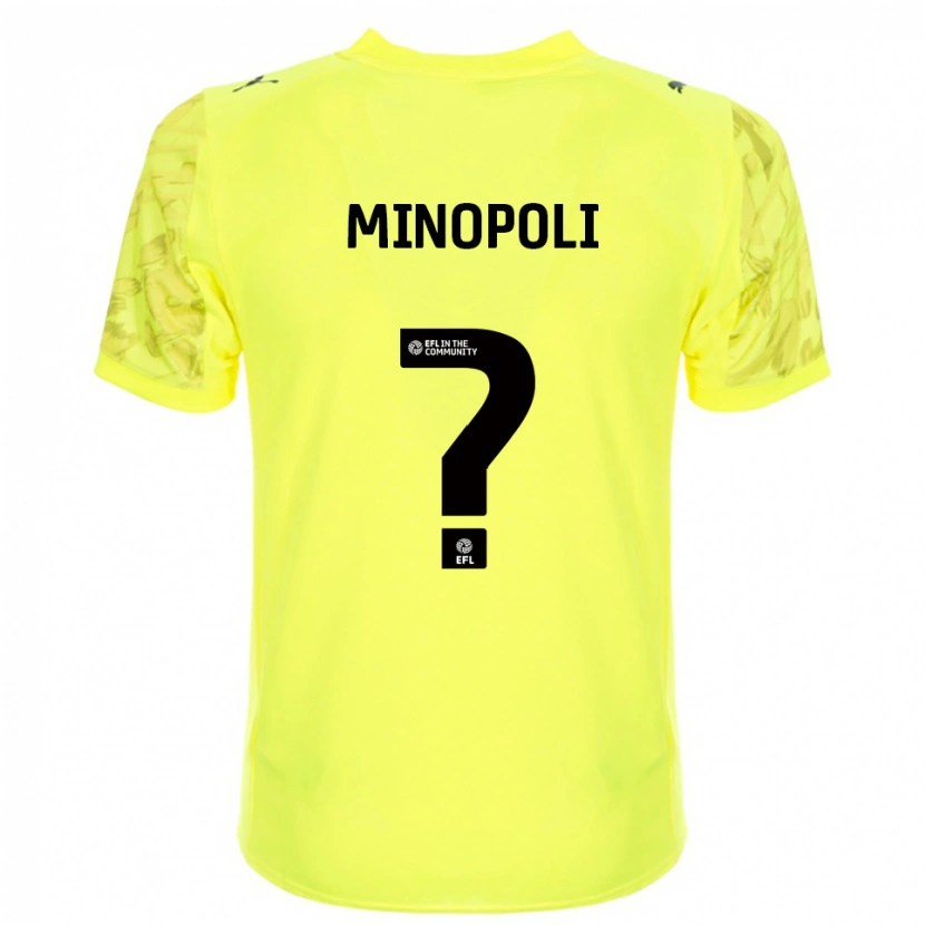 Danxen Mulher Giovanni Minopoli #0 Preto Amarelo Camisola Guarda-Redes 2025/26 Camisa Brasil