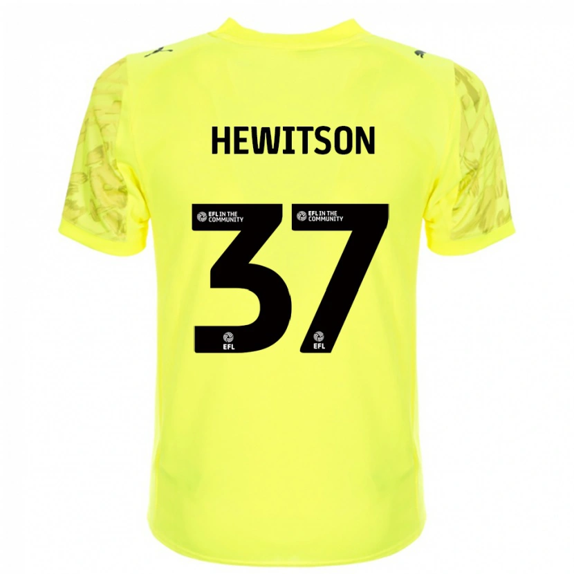 Danxen Mulher Luke Hewitson #37 Preto Amarelo Camisola Guarda-Redes 2025/26 Camisa Brasil