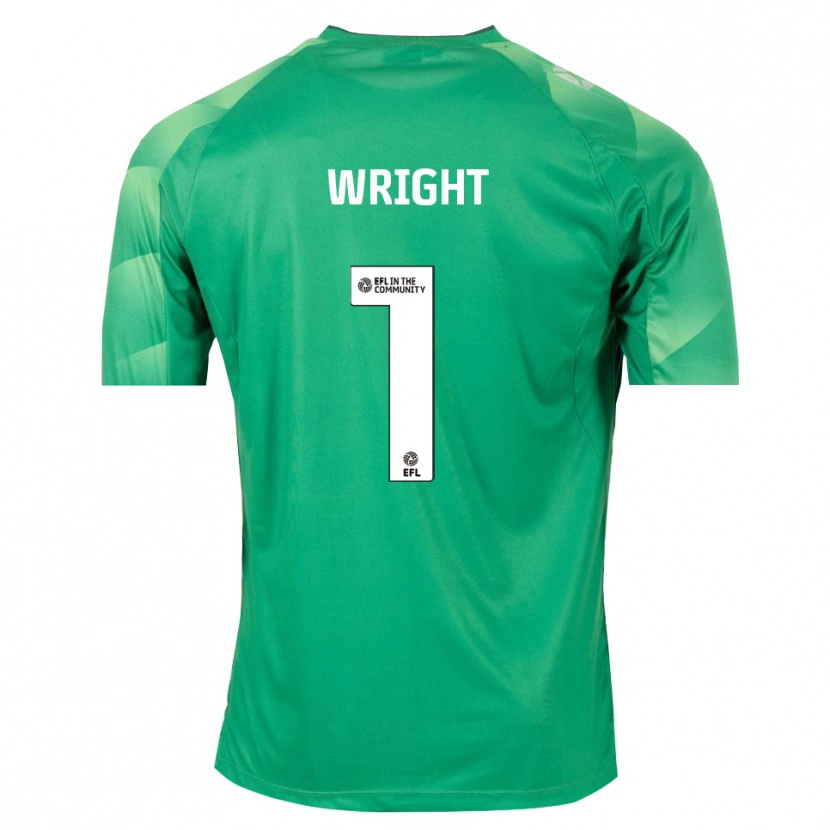 Danxen Mulher Joe Wright #1 Verde Branco Camisola Guarda-Redes 2025/26 Camisa Brasil