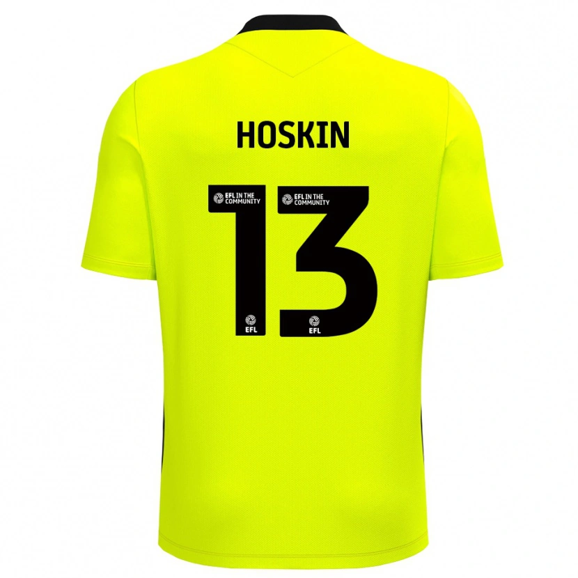 Danxen Mulher Owen Hoskin #13 Preto Amarelo Camisola Guarda-Redes 2025/26 Camisa Brasil