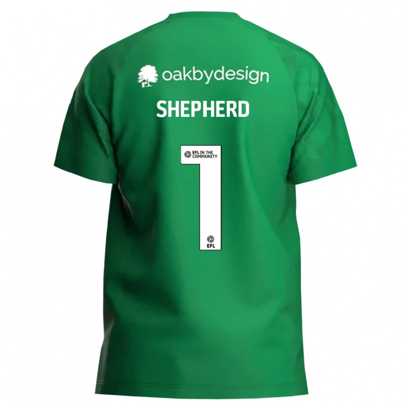 Danxen Mulher Frankie Shepherd #1 Verde Branco Camisola Guarda-Redes 2025/26 Camisa Brasil