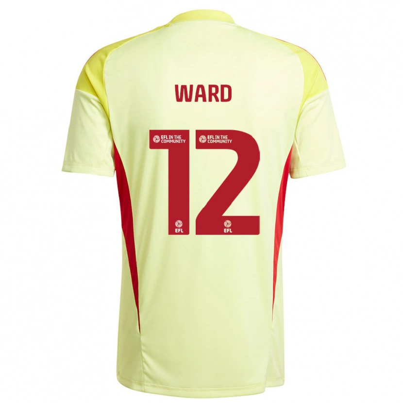 Danxen Mulher Lewis Ward #12 Amarelo Pálido Camisola Guarda-Redes 2025/26 Camisa Brasil
