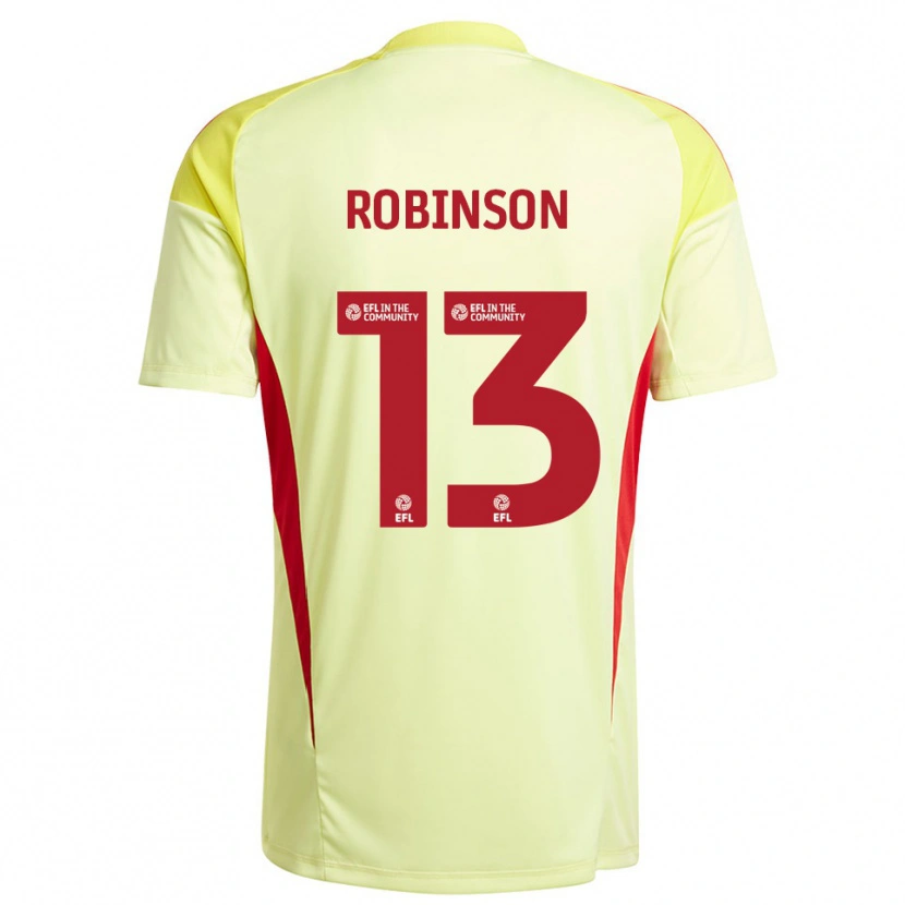 Danxen Mulher Anton Robinson #13 Amarelo Pálido Camisola Guarda-Redes 2025/26 Camisa Brasil