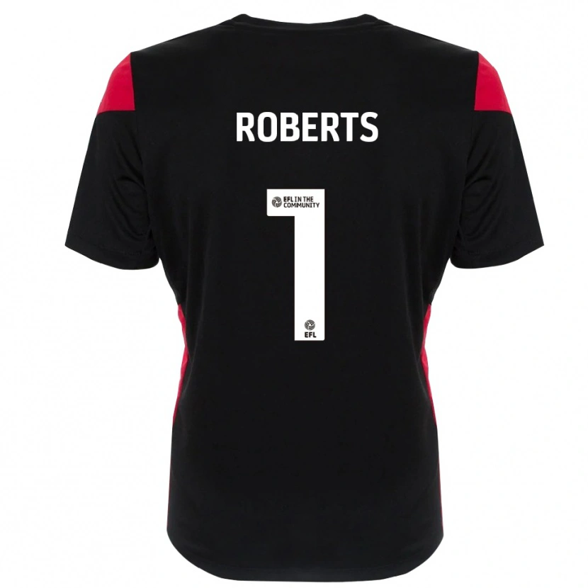 Danxen Mulher Myles Roberts #1 Preto Branco Camisola Guarda-Redes 2025/26 Camisa Brasil