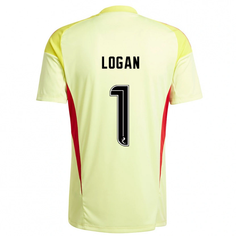 Danxen Mulher Chloe Logan #1 Vermelho Amarelo Camisola Guarda-Redes 2025/26 Camisa Brasil