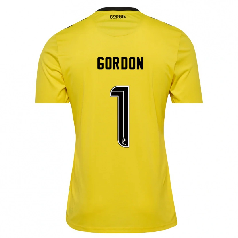 Danxen Mulher Craig Gordon #1 Preto Vermelho Amarelo Camisola Guarda-Redes 2025/26 Camisa Brasil