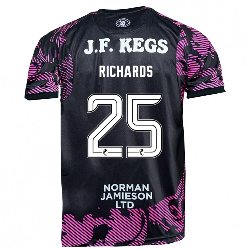 Danxen Mulher Dave Richards #25 Preto Rosa Camisola Guarda-Redes 2025/26 Camisa Brasil