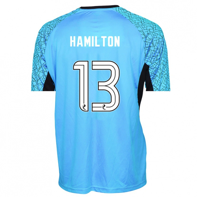 Danxen Mulher Jack Hamilton #13 Preto Azul Camisola Guarda-Redes 2025/26 Camisa Brasil