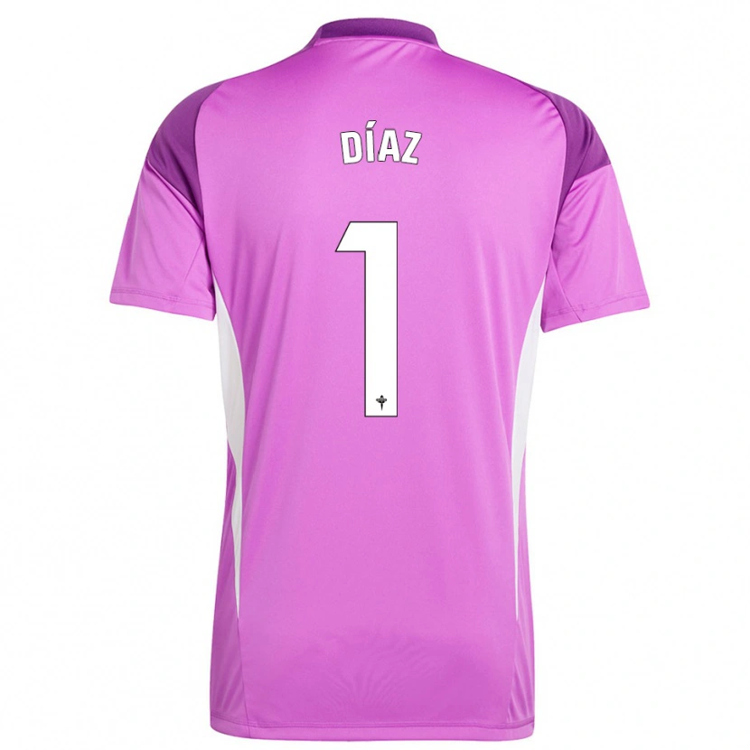 Danxen Mulher Lucas Díaz #1 Roxo Branco Camisola Guarda-Redes 2025/26 Camisa Brasil