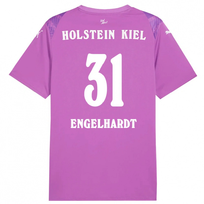 Danxen Mulher Marcel Engelhardt #31 Roxo Branco Camisola Guarda-Redes 2025/26 Camisa Brasil