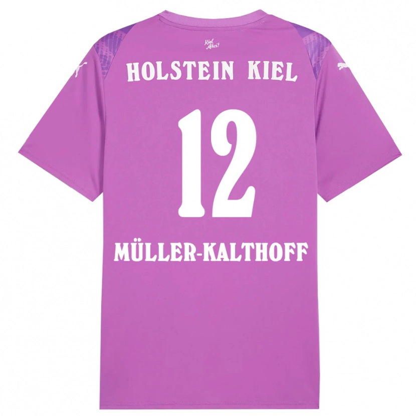 Danxen Mulher Henrie Müller-Kalthoff #12 Roxo Branco Camisola Guarda-Redes 2025/26 Camisa Brasil