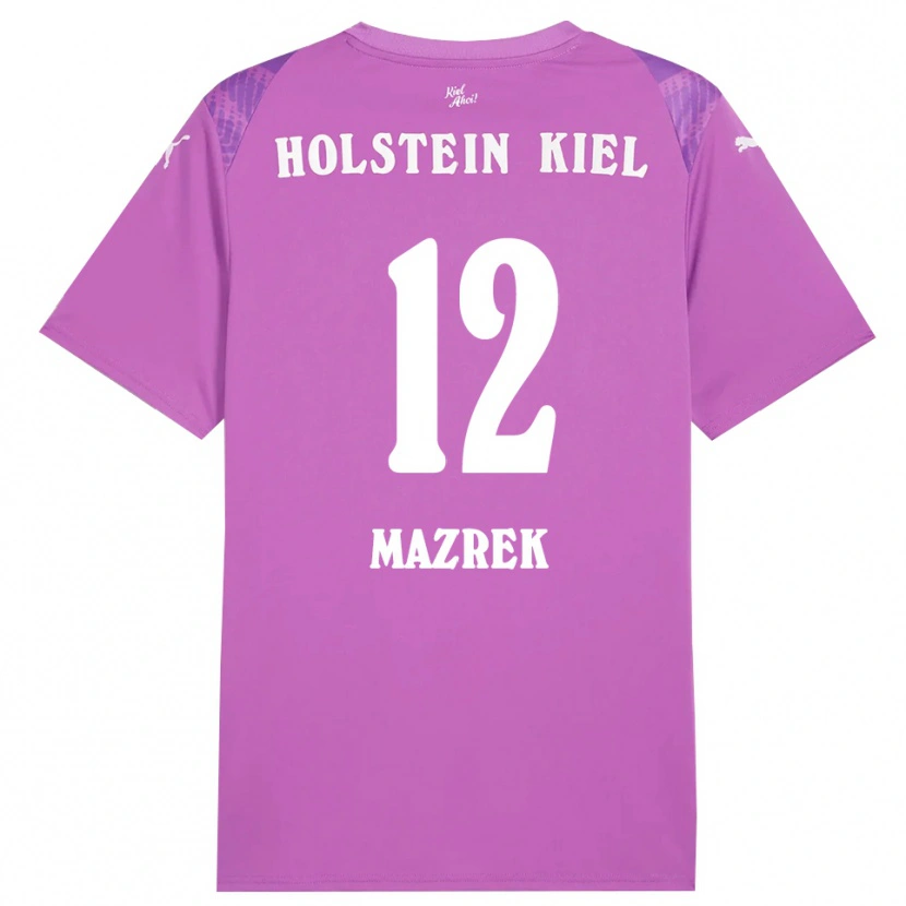 Danxen Mulher Enis Mazrek #12 Roxo Branco Camisola Guarda-Redes 2025/26 Camisa Brasil