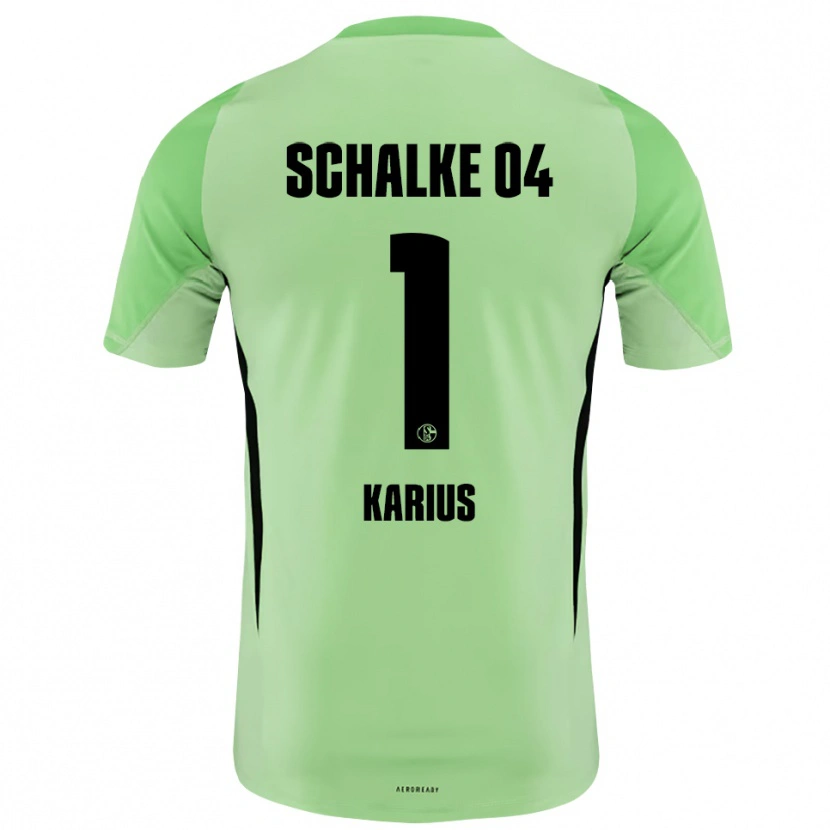 Danxen Mulher Loris Karius #1 Verde Claro Preto Camisola Guarda-Redes 2025/26 Camisa Brasil