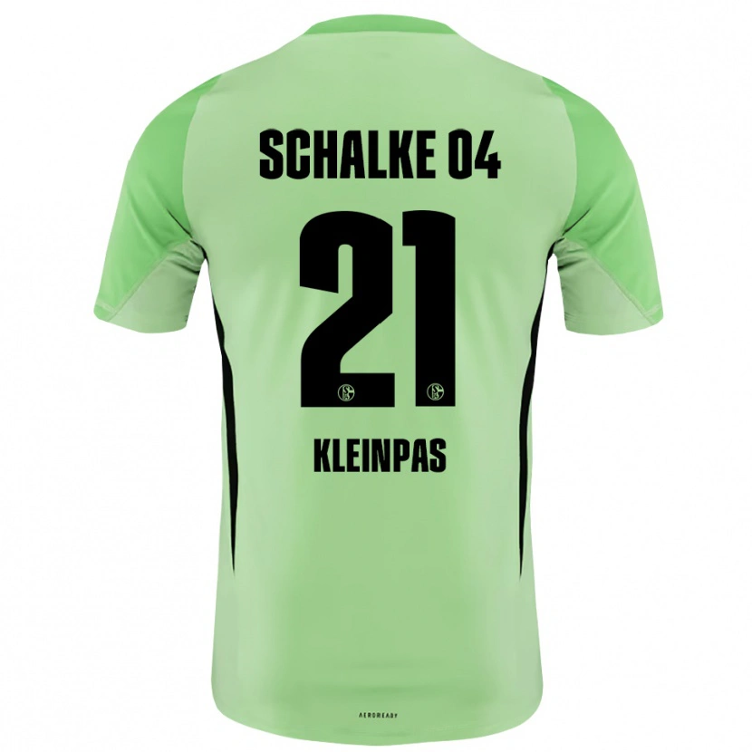 Danxen Mulher Sophie Kleinpas #21 Verde Claro Preto Camisola Guarda-Redes 2025/26 Camisa Brasil
