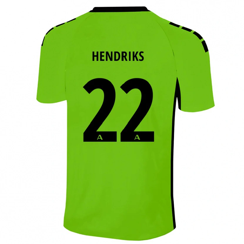 Danxen Mulher Tom Hendriks #22 Verde Grama Preto Camisola Guarda-Redes 2025/26 Camisa Brasil