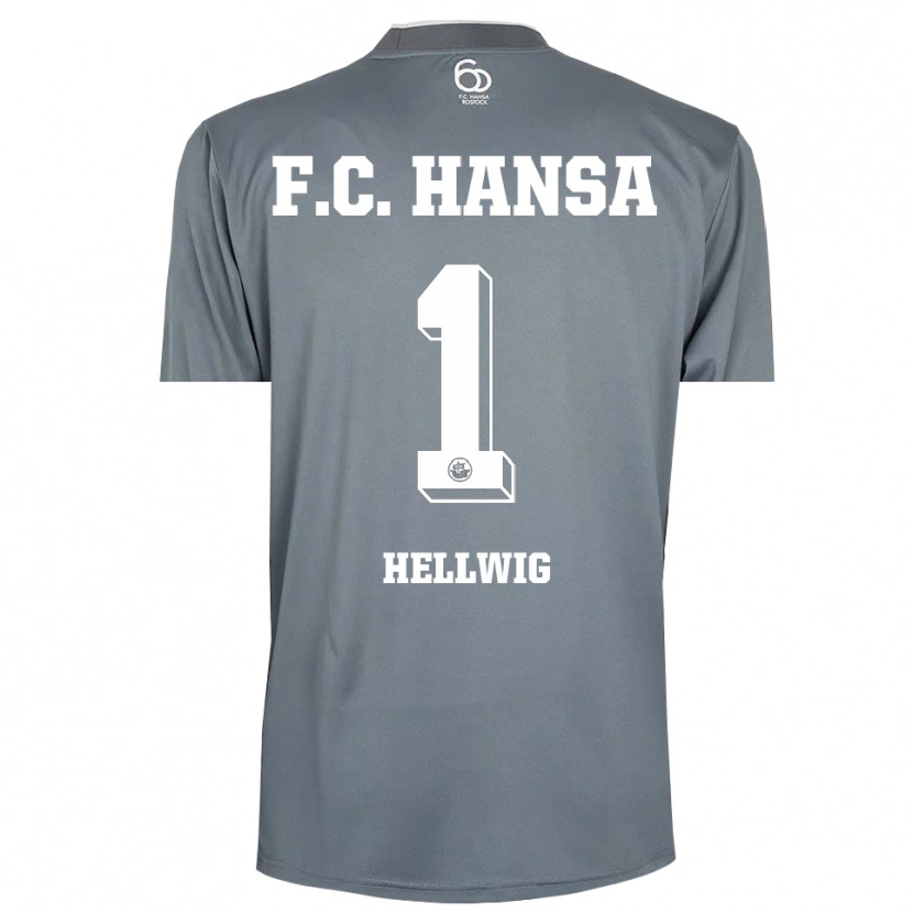 Danxen Mulher Merle Hellwig #1 Cinza Claro Branco Camisola Guarda-Redes 2025/26 Camisa Brasil