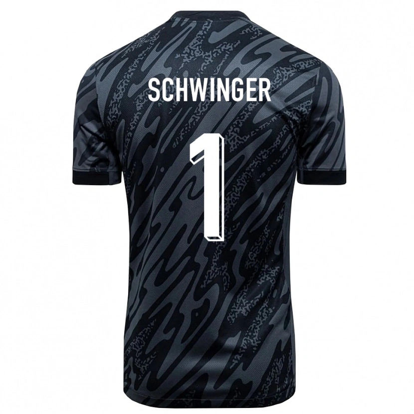 Danxen Mulher Holm Schwinger #1 Preto Cinza Camisola Guarda-Redes 2025/26 Camisa Brasil