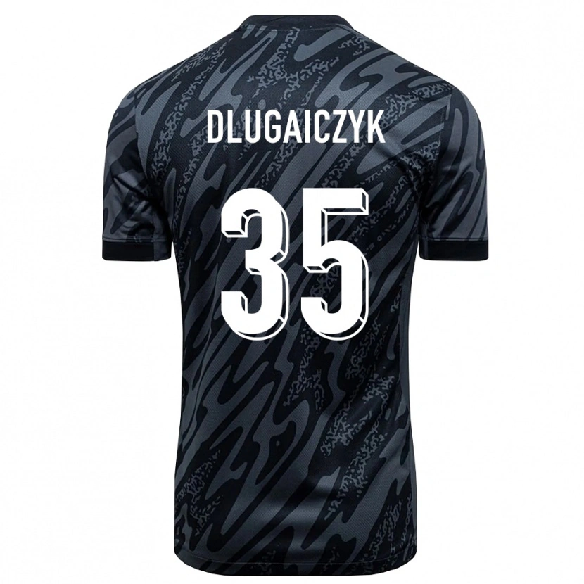 Danxen Mulher Alexander Dlugaiczyk #35 Preto Cinza Camisola Guarda-Redes 2025/26 Camisa Brasil