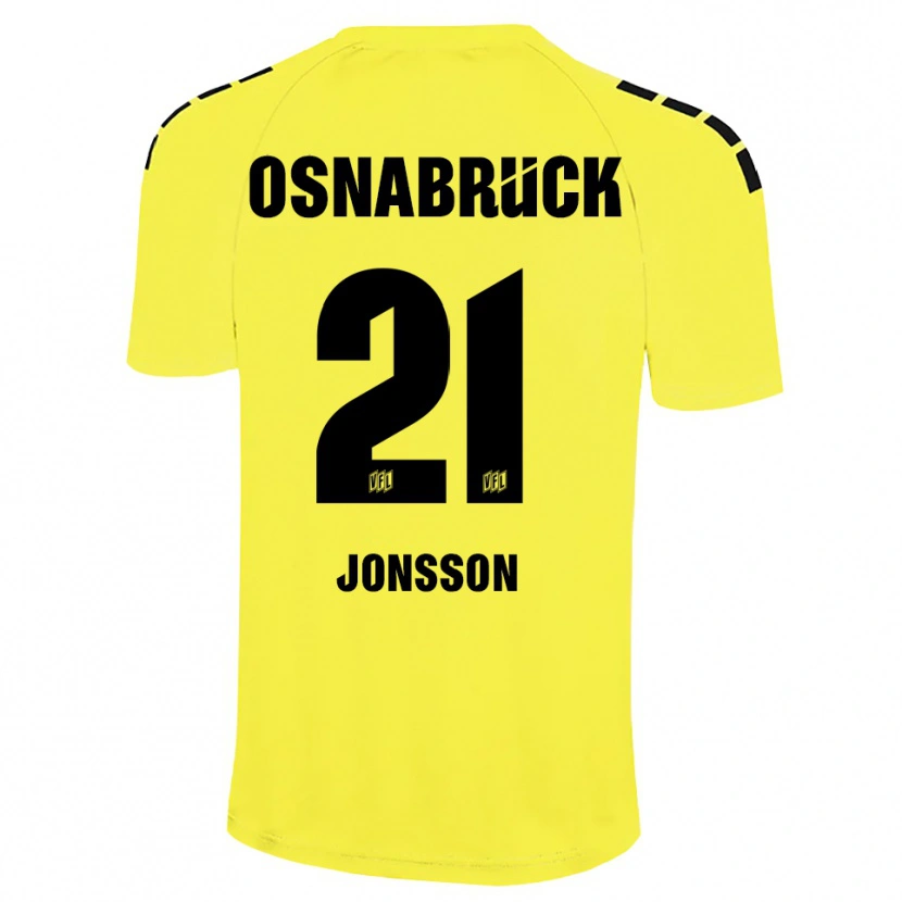 Danxen Mulher Lukas Jonsson #21 Amarelo Preto Camisola Guarda-Redes 2025/26 Camisa Brasil