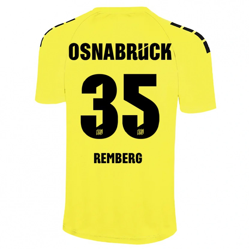 Danxen Mulher Mats Remberg #35 Amarelo Preto Camisola Guarda-Redes 2025/26 Camisa Brasil