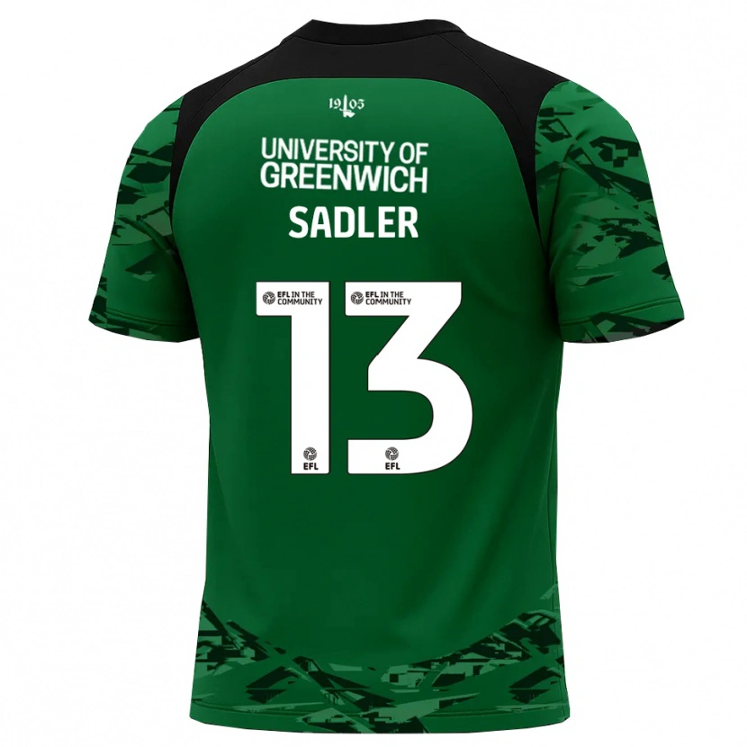 Danxen Mulher Jude Sadler #13 Verde Preto Camisola Guarda-Redes 2025/26 Camisa Brasil