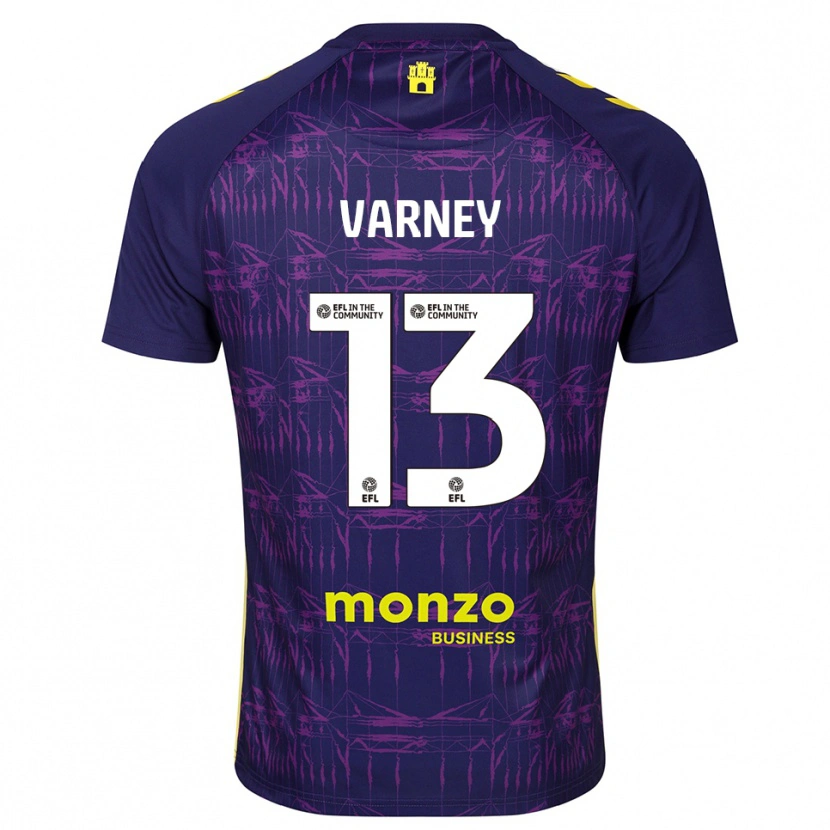 Danxen Mulher Oscar Varney #13 Amarelo Roxo Camisola Guarda-Redes 2025/26 Camisa Brasil