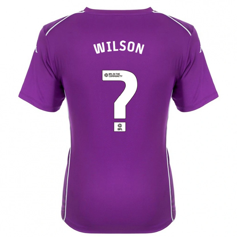 Danxen Mulher George Wilson #0 Branco Roxo Camisola Guarda-Redes 2025/26 Camisa Brasil
