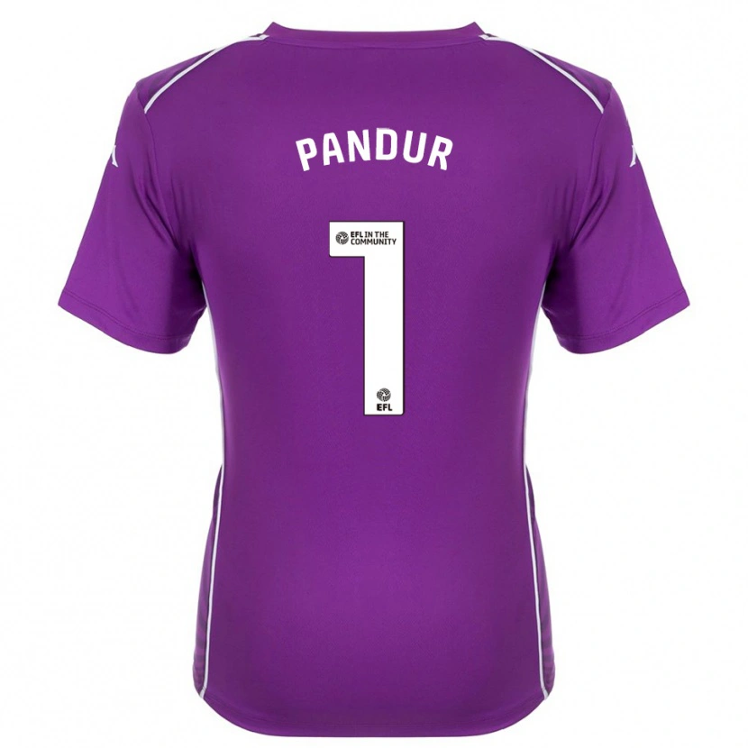 Danxen Mulher Ivor Pandur #1 Branco Roxo Camisola Guarda-Redes 2025/26 Camisa Brasil