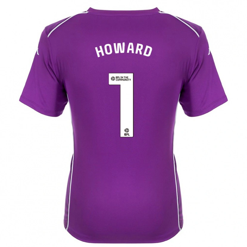 Danxen Mulher Archie Howard #1 Branco Roxo Camisola Guarda-Redes 2025/26 Camisa Brasil