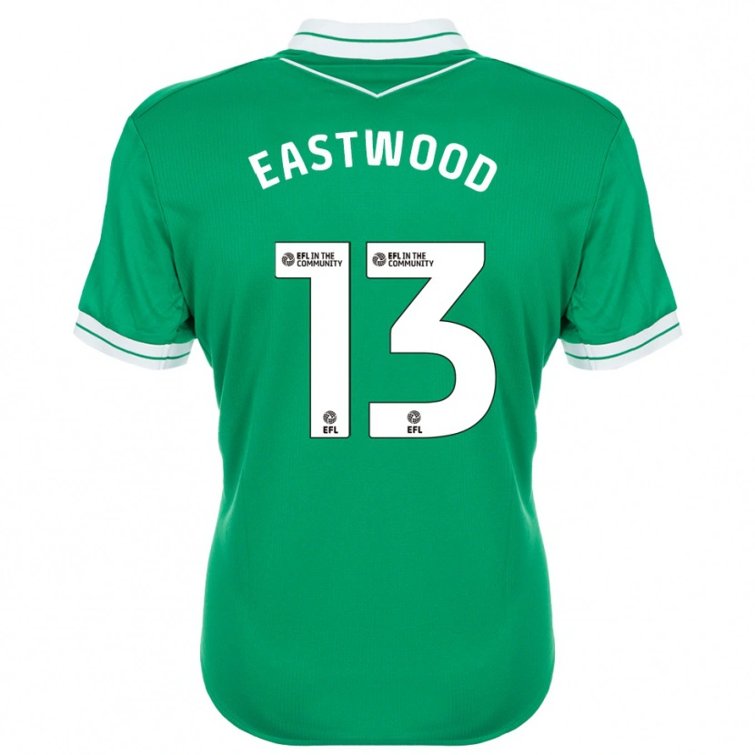 Danxen Mulher Simon Eastwood #13 Verde Branco Camisola Guarda-Redes 2025/26 Camisa Brasil