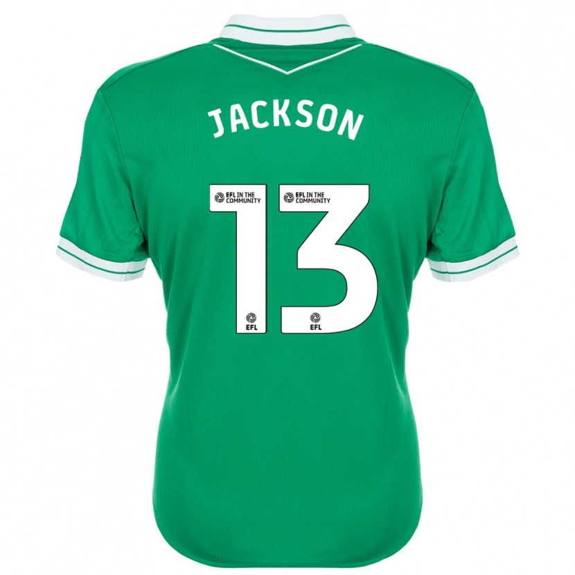 Danxen Mulher Will Jackson #13 Verde Branco Camisola Guarda-Redes 2025/26 Camisa Brasil