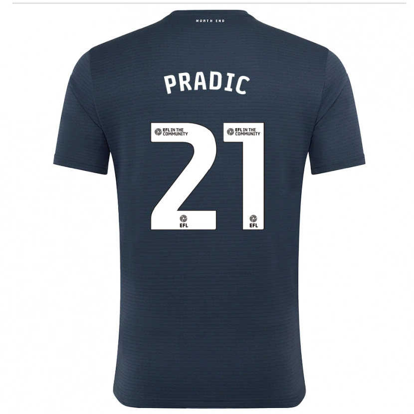 Danxen Mulher James Pradic #21 Preto Branco Camisola Guarda-Redes 2025/26 Camisa Brasil
