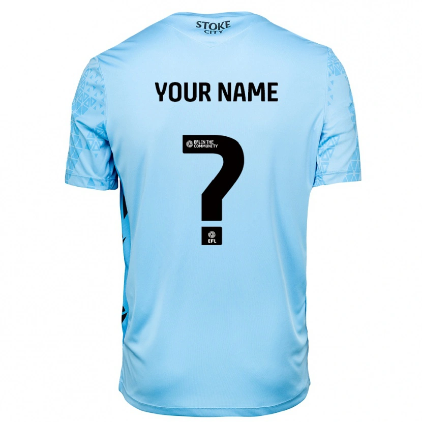 Danxen Mulher Stoke City Azul Céu Preto Camisola Guarda-Redes 2025/26 Camisa Brasil