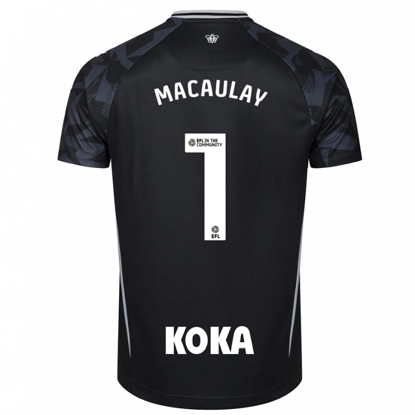 Danxen Mulher Jonathan Macaulay #1 Azul Preto Camisola Guarda-Redes 2025/26 Camisa Brasil