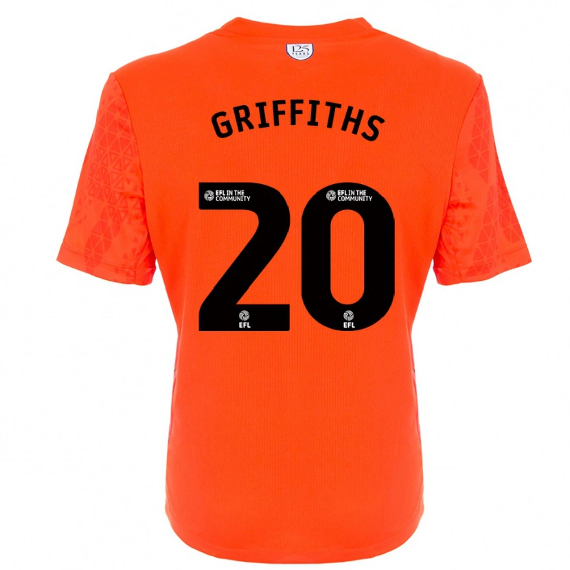 Danxen Mulher Josh Griffiths #20 Preto Laranja Camisola Guarda-Redes 2025/26 Camisa Brasil