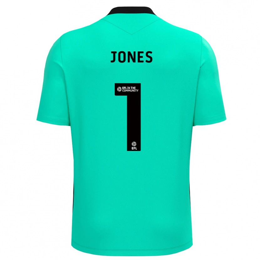Danxen Mulher Elliott Jones #1 Turquesa Médio Camisola Guarda-Redes 2025/26 Camisa Brasil