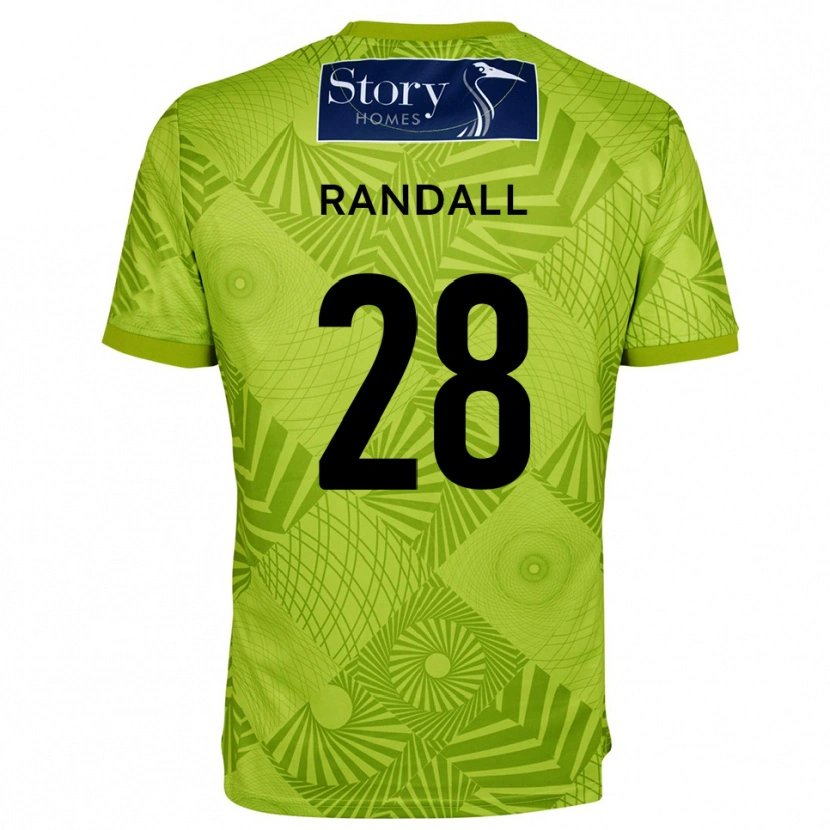 Danxen Mulher Thomas Randall #28 Verde Amarelo Camisola Guarda-Redes 2025/26 Camisa Brasil