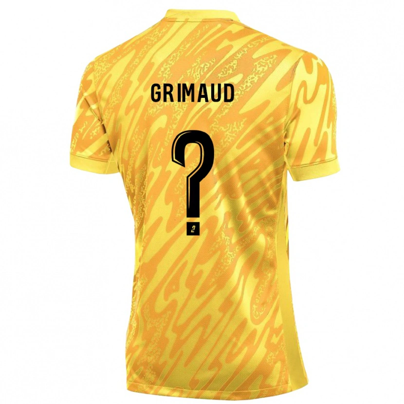 Danxen Mulher Charles Grimaud #0 Amarelo Laranja Camisola Guarda-Redes 2025/26 Camisa Brasil