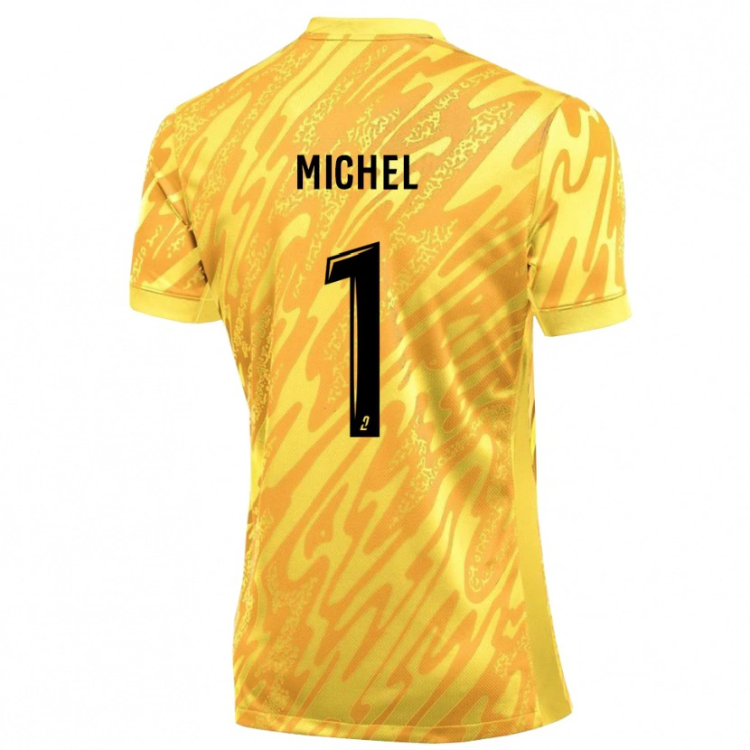 Danxen Mulher Mathieu Michel #1 Amarelo Laranja Camisola Guarda-Redes 2025/26 Camisa Brasil