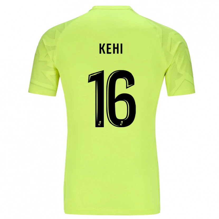 Danxen Mulher Marc-Olivier Kehi #16 Verde Neon Camisola Guarda-Redes 2025/26 Camisa Brasil