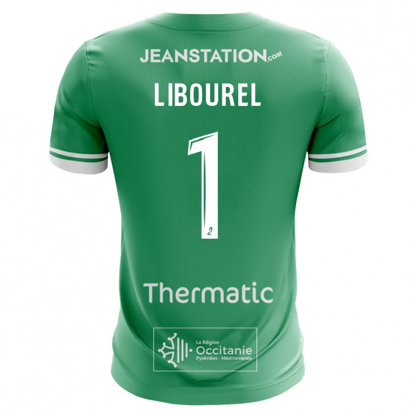Danxen Mulher Laurie Libourel #1 Verde Branco Camisola Guarda-Redes 2025/26 Camisa Brasil