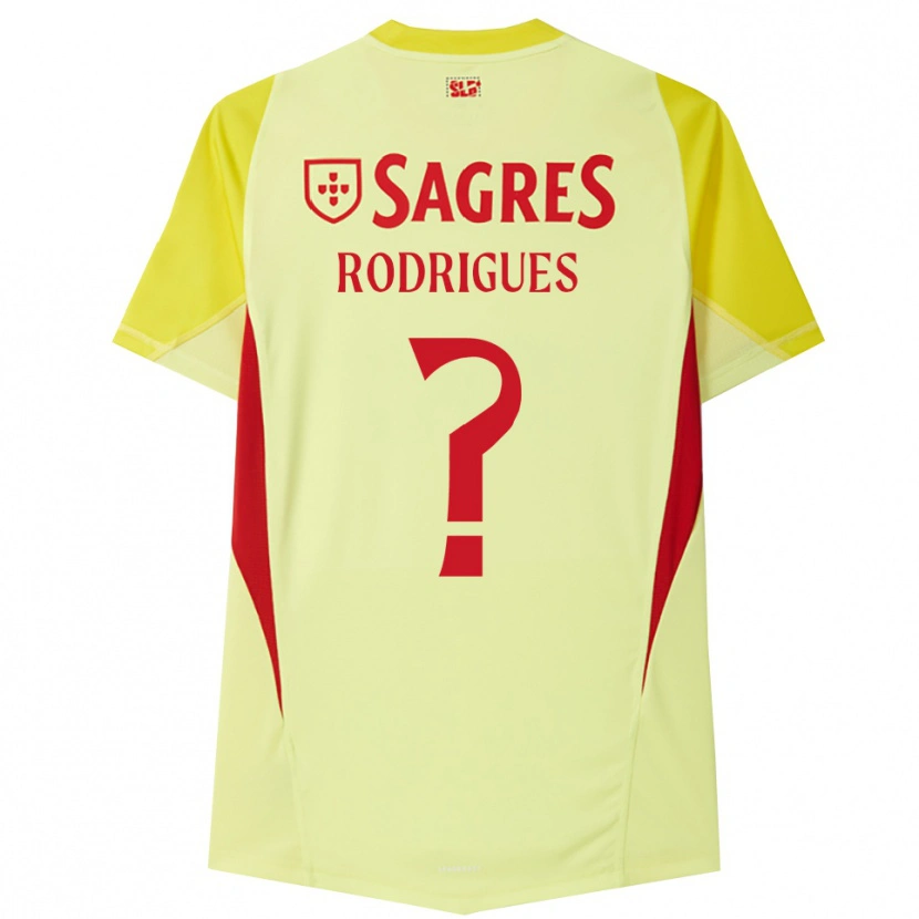 Danxen Mulher Miguel Rodrigues #0 Amarelo Vermelho Camisola Guarda-Redes 2025/26 Camisa Brasil