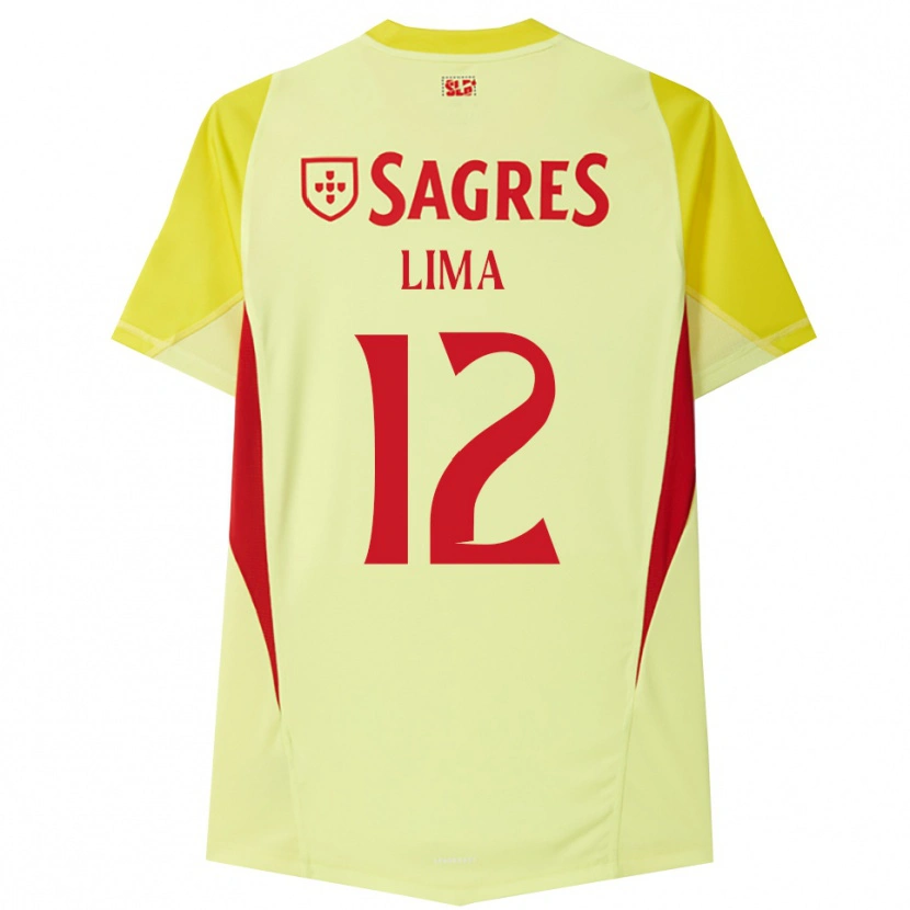 Danxen Mulher Thaís Lima #12 Amarelo Vermelho Camisola Guarda-Redes 2025/26 Camisa Brasil
