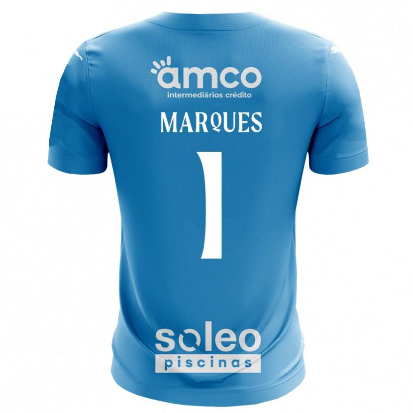 Danxen Mulher André Marques #1 Azul Branco Camisola Guarda-Redes 2025/26 Camisa Brasil