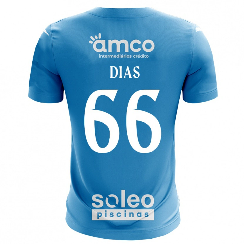 Danxen Mulher Gonçalo Dias #66 Azul Branco Camisola Guarda-Redes 2025/26 Camisa Brasil