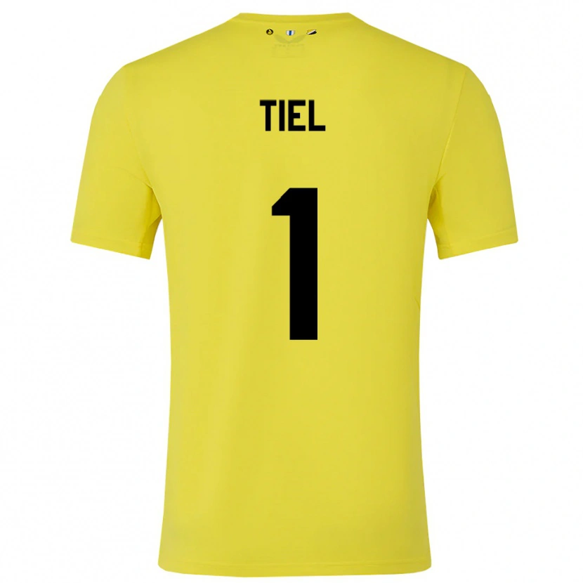 Danxen Mulher Mick Tiel #1 Amarelo Preto Camisola Guarda-Redes 2025/26 Camisa Brasil