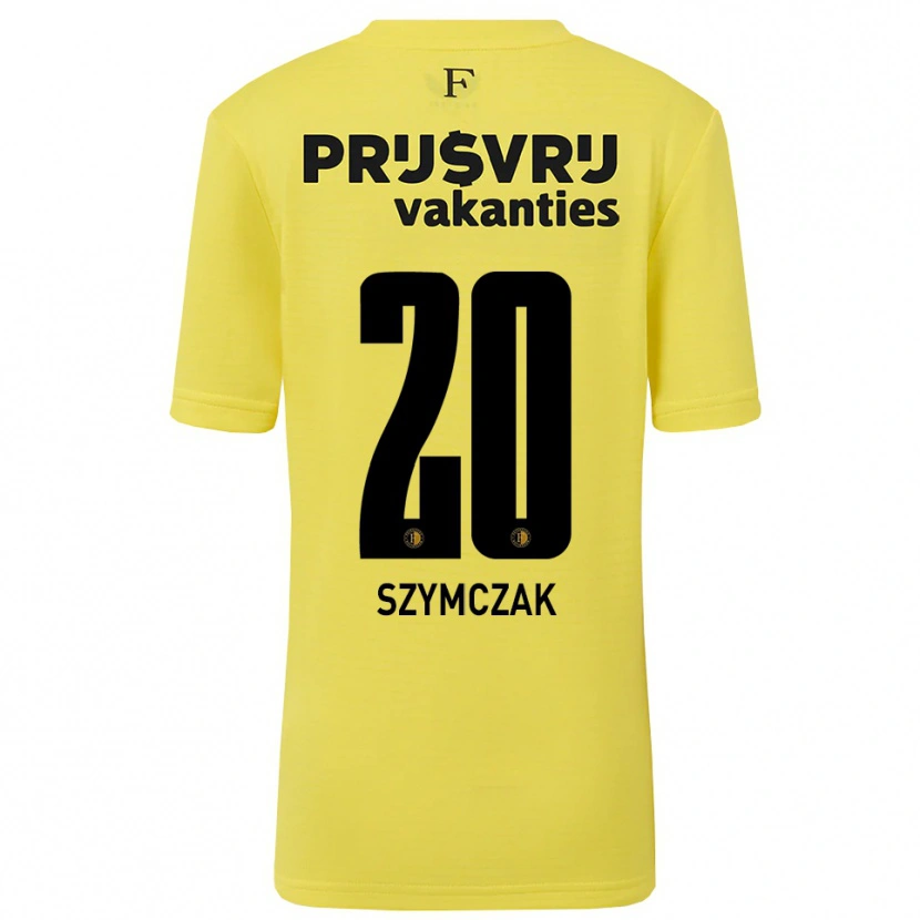 Danxen Mulher Oliwia Szymczak #20 Amarelo Preto Camisola Guarda-Redes 2025/26 Camisa Brasil