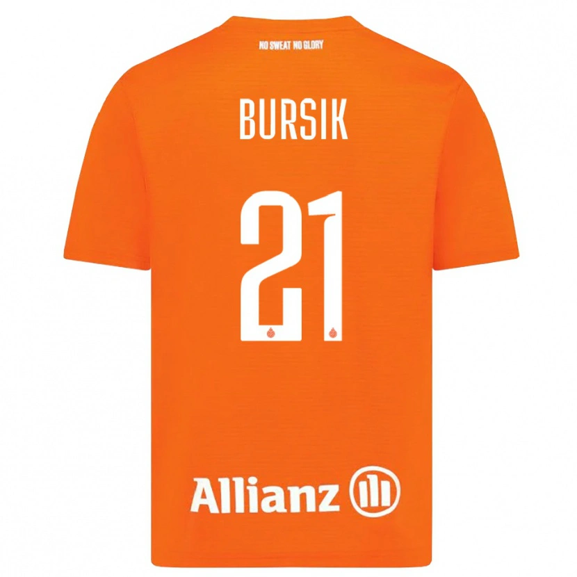 Danxen Mulher Josef Bursik #21 Laranja Branco Camisola Guarda-Redes 2025/26 Camisa Brasil